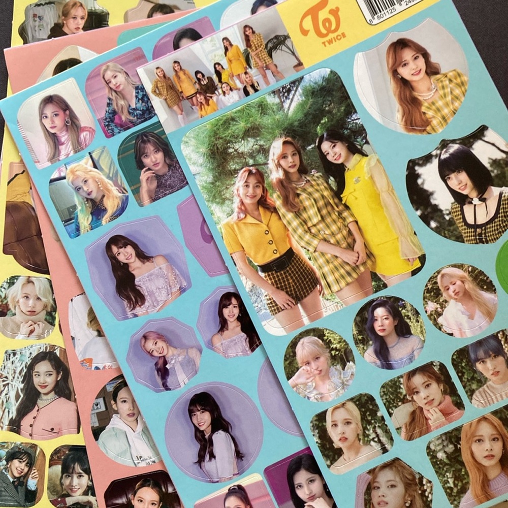 NWOT 8 Variety Twice KPop Sticker Sheets
